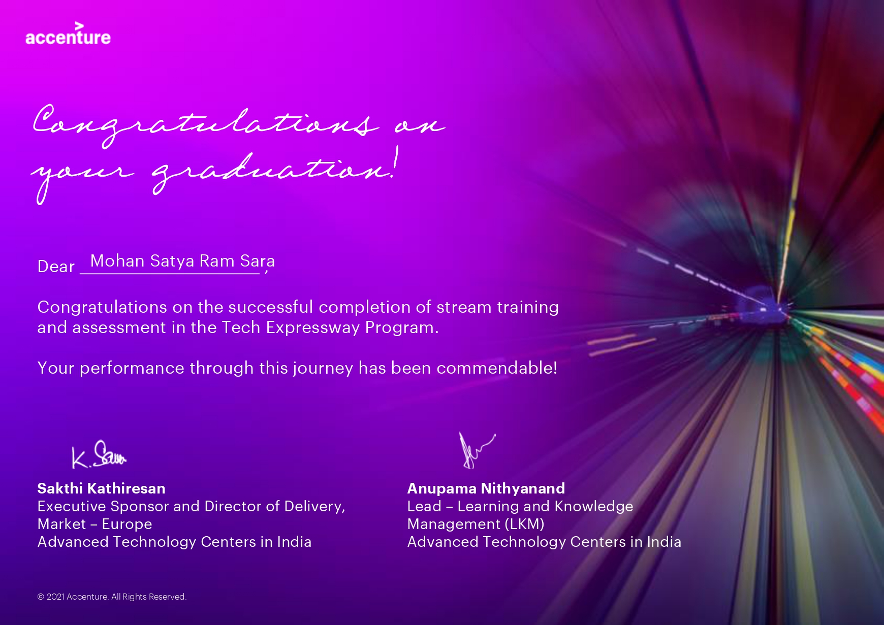STREAM Training - Accenture